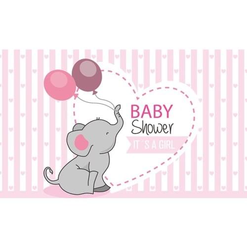 Elephant baby shower photography Backgrounds vinyl fotografia Pink stripes photo Backdrops for photo studio accessories lv-658