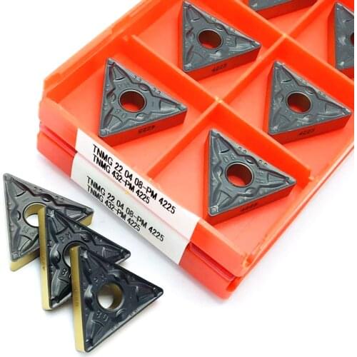 High-quality TNMG220408 PM 4225 carbide inserts for indexable end mills and face milling tools. Original turning inserts TNMG22