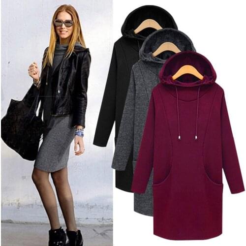 Woman Hoodies Sweatshirts 2021 Autumn Winter Plus Size Long Sleeve Pocket Pullover Hoodie Female Casual Warm Hooded Sweatshirt