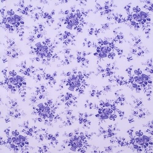 140cmx50cm Cotton Woven Fabric - Flower basket