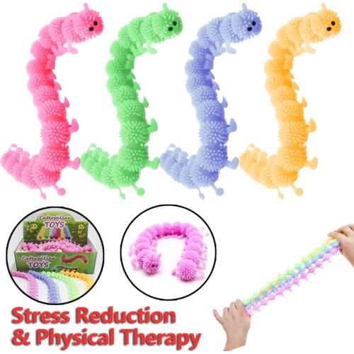 16 Knots Caterpillar Relieves Stress Toy Physiotherapy Releases Stress Fidget Toys Personalized Gift Juguetes Toys For kids