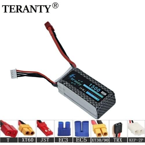 7.4v 11.1v 14.8v 1500mAh Lipo Battery For RC Helicopter Toys Car Boats Drone Parts 1500mAh 2s 3s 4s Rechargeable Battery 1PCS