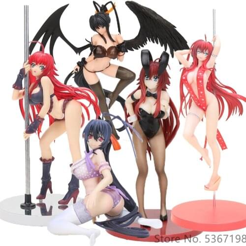 Anime High School DxD action figure bunny girls Rias Gremory Himejima Akeno Swimwear Ver. 1/12 scale PVC Figure Model Toy