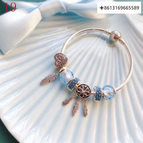 Hero100% 925 Pure Silver Original Copy High Quality 1:1 Bracelet Logo Free Wholesale Manufacturers
