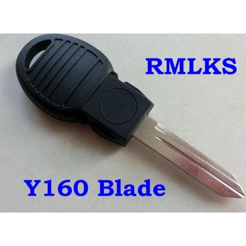 RMLKS Transponder Chip Key Case Shell For Chrysler For Dodge For Jeep Replacement Blank Key Cover Uncut Y160 Blade
