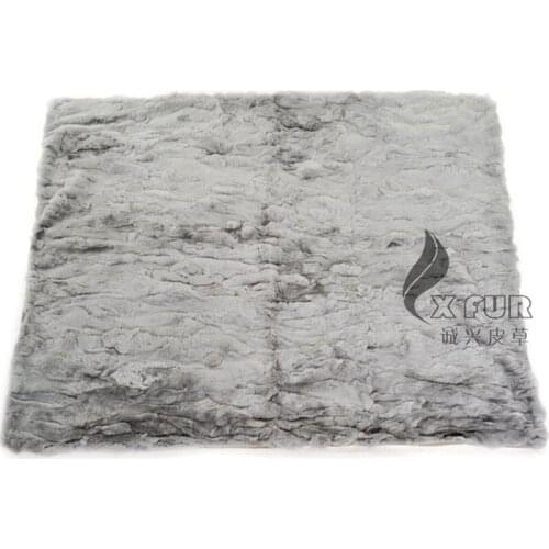 CX-D-66A1 150X200CM Genuine Patchwork Rex Rabbit Fur Throw Blanket ~ DROP SHIPPING