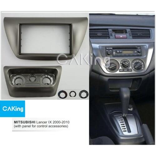 Double Din Car Fascia Radio Panel for MITSUBISHI Lancer IX 2000-2010 Audio Frame Dash Fitting Kit Install Facia Face Plate Bezel