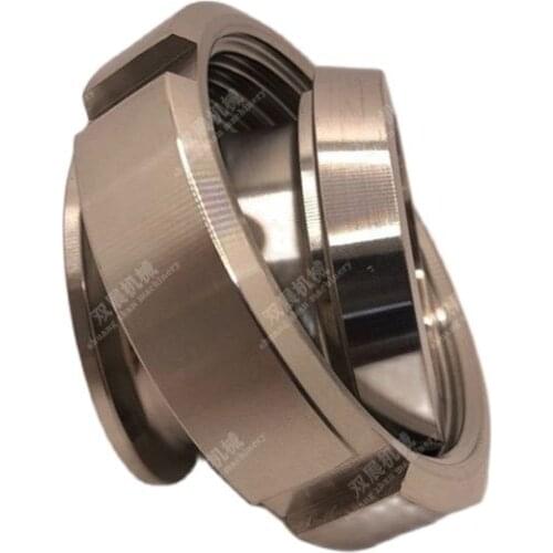 Sanitary DIN11851 to Tri Clamp Adapter DN50 Welding Liner & Nut x TC 2 in. Stainless Steel 304 Food Grade
