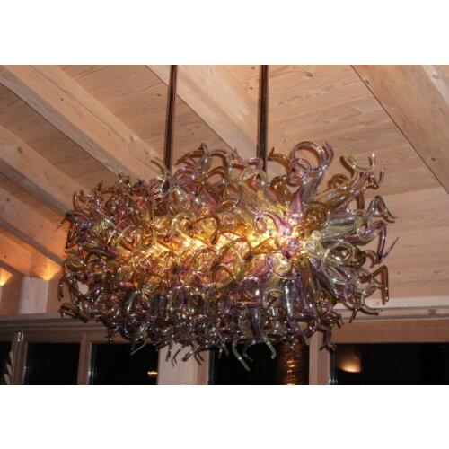 Spanish Multicolor Lamps Multi Color Big Party Christmas Lights Villa Decoration Modern Lighting Chandeliers