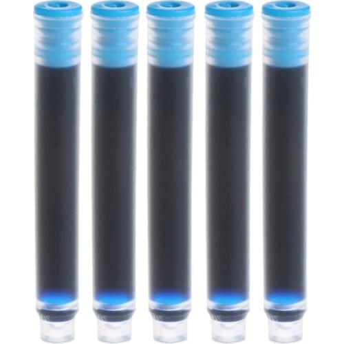 5Pcs/Set Universal Fountain Pen Ink Sac Cartridge Pens Refill Office Stationery