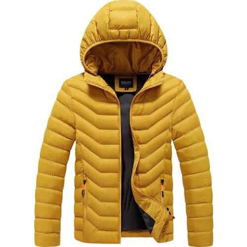 Winter Warm Casual Jacket Parkas Men Autumn Fashion Streetwear Men Parkas Windproof Thick Hooded Slim Solid Coat Me