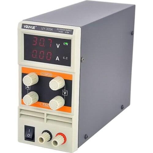 Machine maintenance DC regulated power supply Full CNC Adjustable 3 Digit Display Laboratory For Phone Repair UY-305A