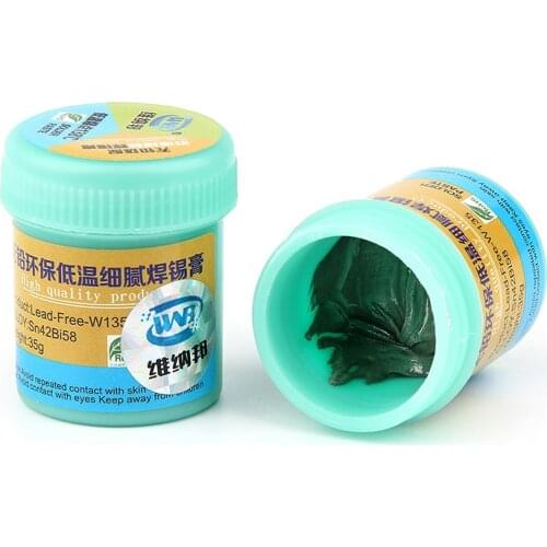 Lead-Free Low Temperature Solder Tin Paste BGA Soldering Flux Paste Low Melting Point BGA Reballing Welding Tin Cream