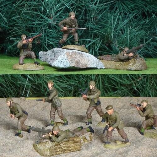 Genuine Four Star Military Soldiers Army Rare Soldier Model Toy 1:32 6pcs/set 21st British Infantry Paratroopers Collections