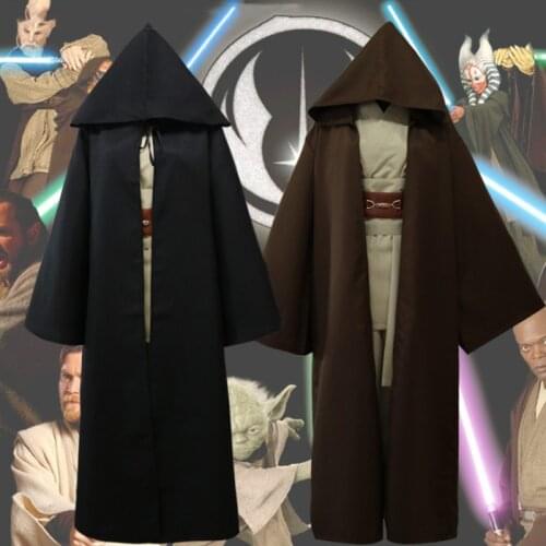 Darth Vader Cloak Anakin Skywalker Jedi Warrior Cosplay Costume Cloak Adult Hooded Movie Robe Cloak Gladiator Hallowee
