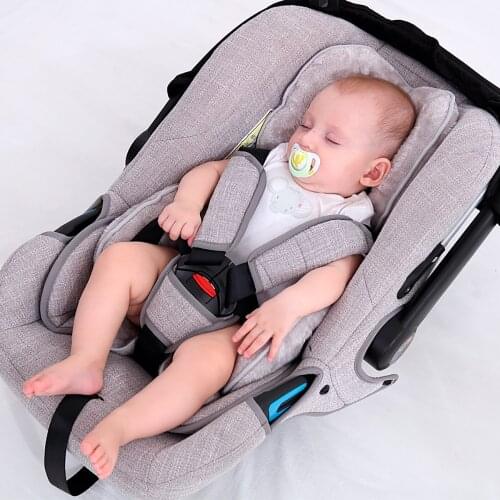 Baby Stroller Plush Cushion Car Seat Accessories Pram Thermal Mattress Liner Mat Baby Shoulder Belt Strap Cover Neck Pad Pillow