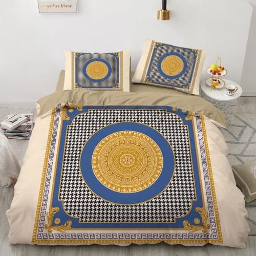 Luxury 3D Bedding set Europe Queen King Double Duvet cover set Bed linen Comfortable Blanket/Quilt cover Bed Set light colour