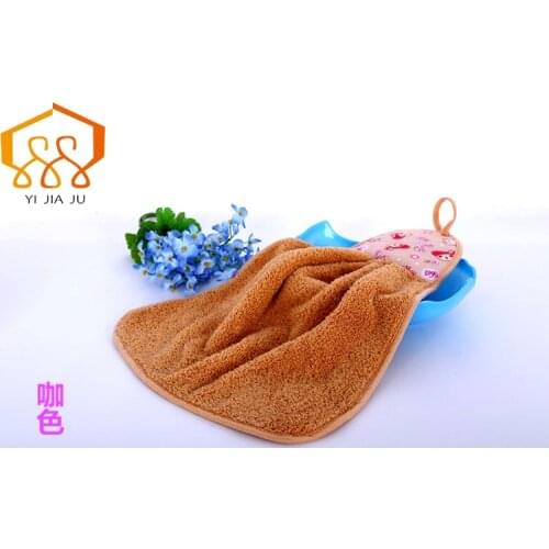 High Quality Coral Velvet Towel Hanging Kitchen Bathroom Towel Cloth Towel Adult Children Super-absorbent Car Wash Towel