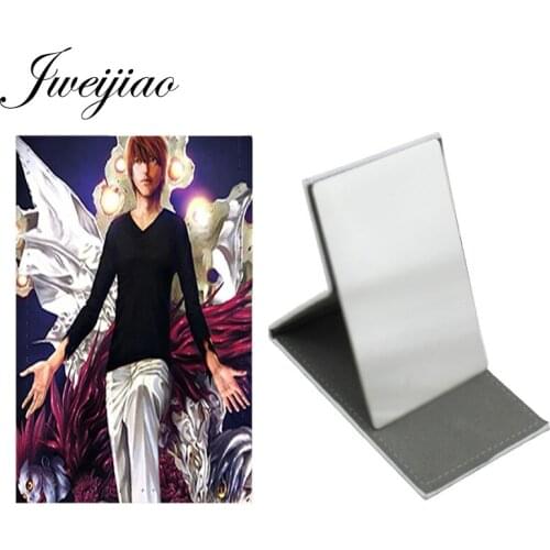 Youhaken Anime Characters Fashion Creative Multi-Styling Make-up New Mirror Pocket Mirror Stainless Steel Leather Fashion