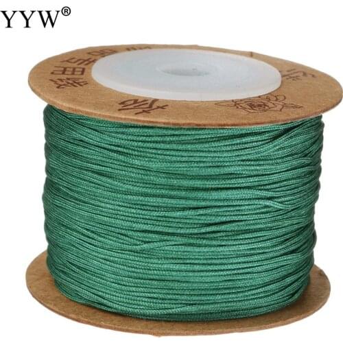 0.4mm 0.6mm Nylon Cord With Plastic Spool Reel Bobbin Diy 120m/Spool Chinese Knot Satin Silk Knot Cord DIY Necklace Bracelet