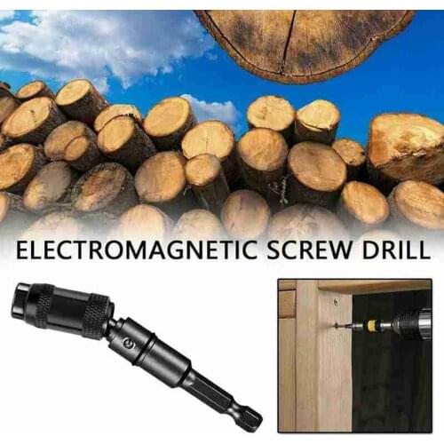 1pcs Magnetic Screw Drill Tip Quick Change Locking Bit Holder With Spring Release Strong And Sturdy Electric Universal Screw Bit