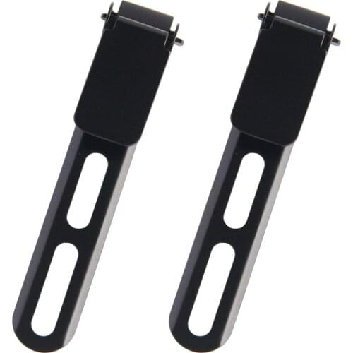 2PCS Tactical Black Ultimate Carry Solution Stainless Steel Clip Slim 3.3 Belt Loop With Mounting Chicago Screws