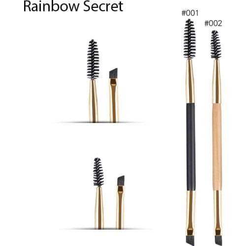 2 in 1 Eyebrow Brush Makeup Double-headed Eyebrow Brush Eyelashes Curler Volume Tool pincel maquiagem professional