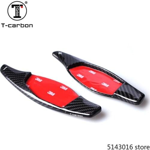 2018 Car styling Real Carbon Fiber Steering Wheel Shift Paddles Wheel Paddle For Audi R8 RS3 RS4 RS5 TTRS Car Accessories