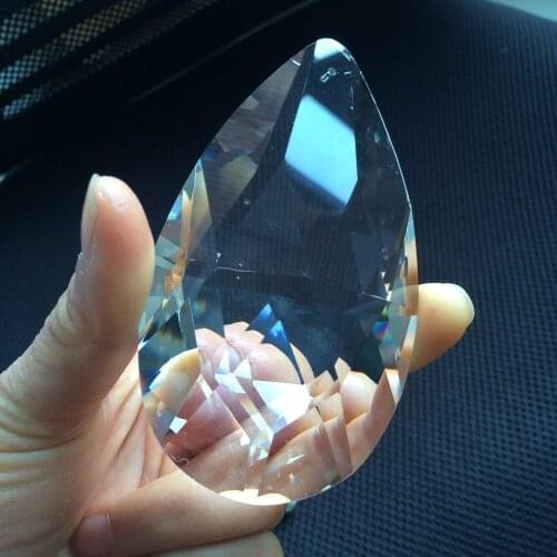 84pcs/lot 63mm Factory Price Clear Crystal water drop Pendants,glass lighting suncatcher decorative accessories free shipping