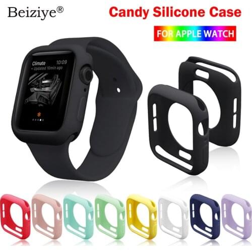 Candy TPU Case For Apple Watch 38mm 42mm 40mm 44mm Colorful Cover Protector For iWatch series 6 5 4 3 2 1 Ultra-thin Frame Shell