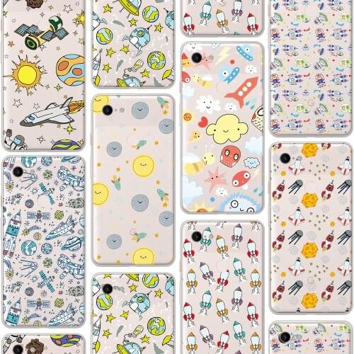 Ciciber Luxury Rocket Cute Cute Case for Google Pixel 5 4 3 2 XL Soft Silicone Cover for Google Pixel 4a 3a XL Funda Coque Shell