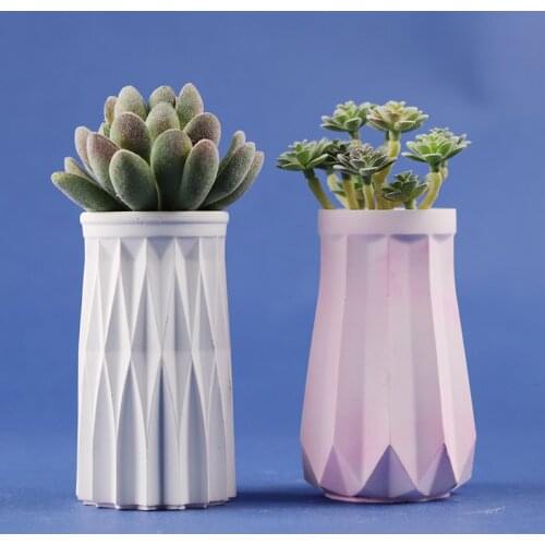Vase Crystal Epoxy Resin Mold Flowerpot Plant Pot Silicone Mould DIY Crafts Home Decorations Casting Tools