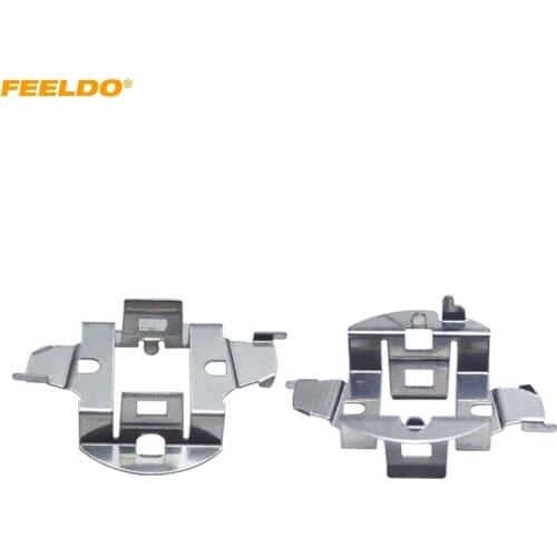 FEELDO 10Pcs Car H7 HID Xenon Bulb Adapter Holder For Volkswagen Sagitar Chery Riich G5 HID Bulb Base Retainer Clip Socket