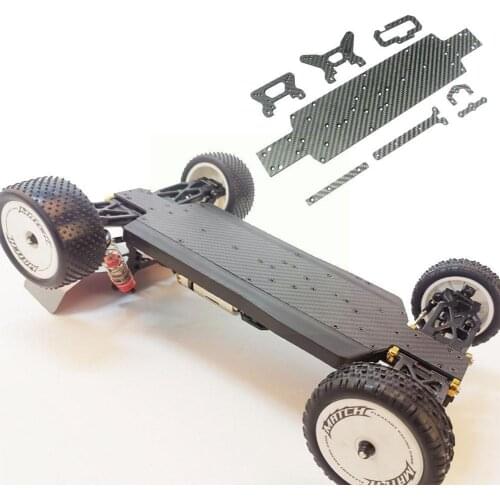 RC Car Shock Absorber Part For WLtoys 104001 1:10 Carbon Off-road Fiber Chassis Upgrade Shock Bracket Aabsorber C7I9