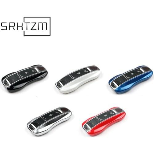 For Porsche Panamera 17+ Cayenne 2018+ Smart Key Case Cover Remote Holder Shell 3 Buttons Bag Keychain