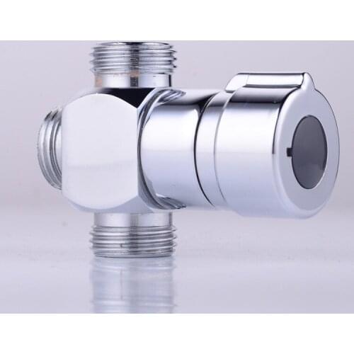 The Copper Water Separator Corrosion Resistance To Fall Durable Three Head 1/2 Teeth Shower Water Separator Bathroom Accessories