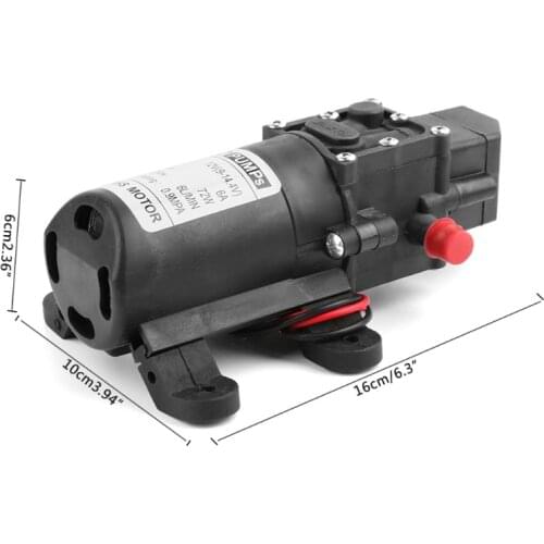 12V 72W High Pressure Micro Diaphragm Water Pump Automatic Switch Smart Type