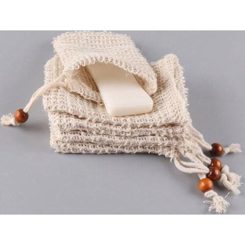 Soap Bag Blister Ramie Mesh Soap Storage Bags Foam Maker Double-layer Net Bags Foaming Easy Bubble Soap Holder