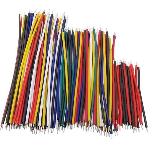 130Pcs/lot Double Head Tinned 24AWG Breadboard Jumper Cable Wire 5CM 8CM 10CM PVC Electronic Wires for Arduino DIY PCB Project
