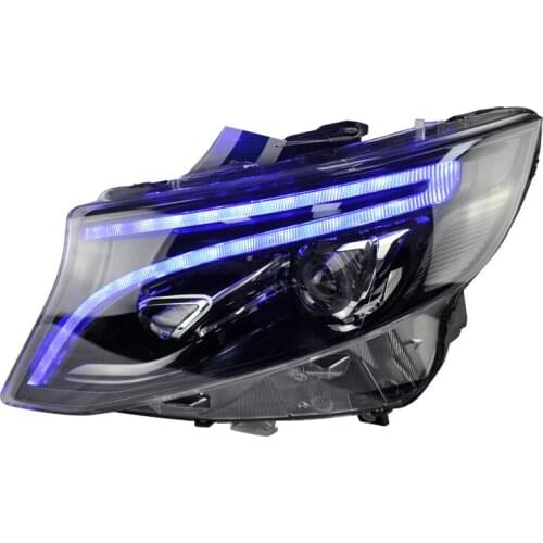 Weiting headlamp assembly geometry LED headlamp Vito refits new V260 streamer steering daytime running lamp headlamp assembly