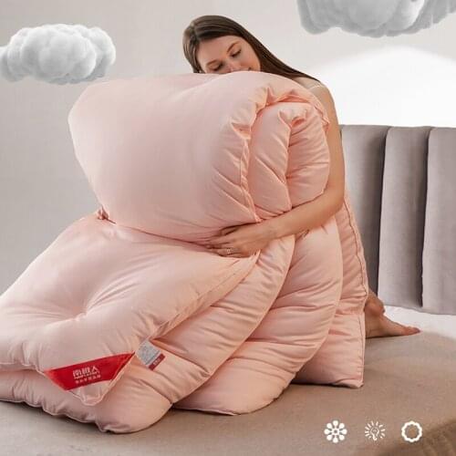 New warm winter quilt super soft comforter feather duvet European Edredon funda quilt quality blanket twin queen king full size