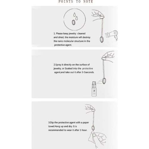 Durable Jewelry Coating Clear Protective Polish Agent Creates Nano Water & Dust Repellant Easy to Clean Surface Cleaning