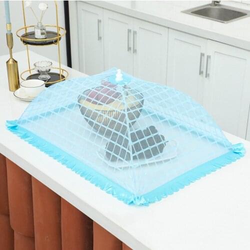 Lattice style kitchen food cover, folding summer table cover, food cover, large dust cover 1pcs 20inch round retangle
