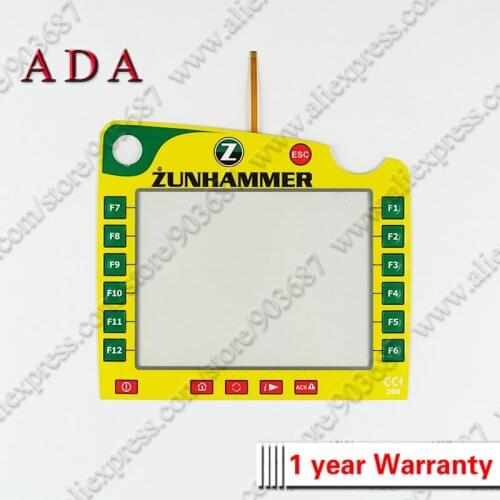 Touch Panel Screen Glass Digitizer for ZUNHAMMER CCI 200 MD311016 NTS F310708-22 Rev 0 Touchscreen with Overlay Membrane Film