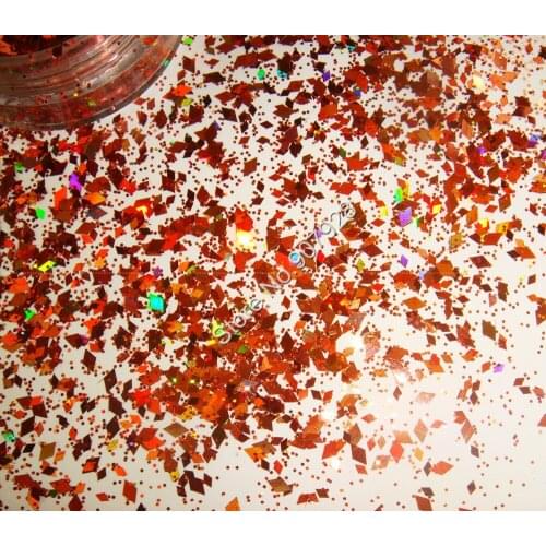 Mix Diamond Shape nail art Glitter Bronze color nail design powder for nail gel polish,make up,decoration