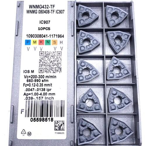 WNMG080408 TF IC907 IC908 External Turning Tools Carbide insert WNMG 080408 Lathe cutter Tool Tokarnyy turning insert