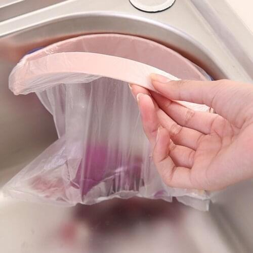 Triangle Drainage Rack Disposable Garbage Bag Anti-clogging Sink Drain Hole Trash Strainer Mesh Garbage Bag for Kitchen Waste