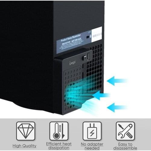 New X Host Cooling Fan For Xbox Series USB Cooling CPU Fan Vertical Console Cooler For Xbox Series X Console Game Accessories