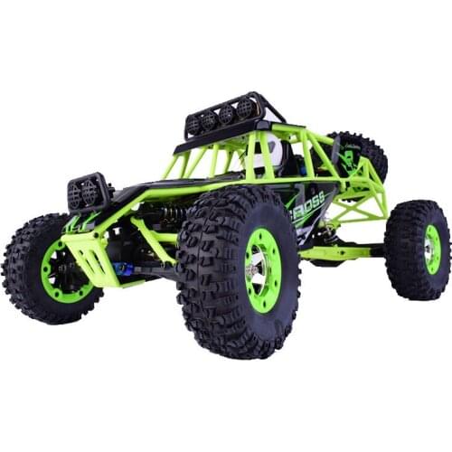 Wltoys 12428 RC Climbing Car Toys 1/12 Scale 2.4G 4WD Remote Control Car 50KM/H High Speed RC Car Off-road Vehicle Green