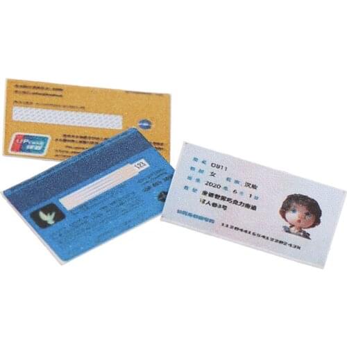 1:12 Dollhouse Miniature Mini Certificates ID Card Bank Card Accessories Toys Play Doll Accessories